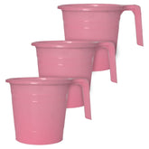 Heart Home Plastic Bathroom Mug, 2 Litre- Pack of 3 (Pink)-50HH0869